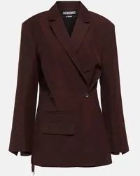 Jacquemus Blazer La Veste Tibau Braun