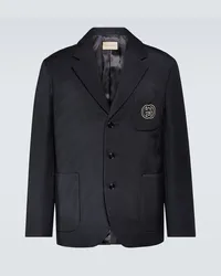 Gucci Blazer Interlocking G Blau