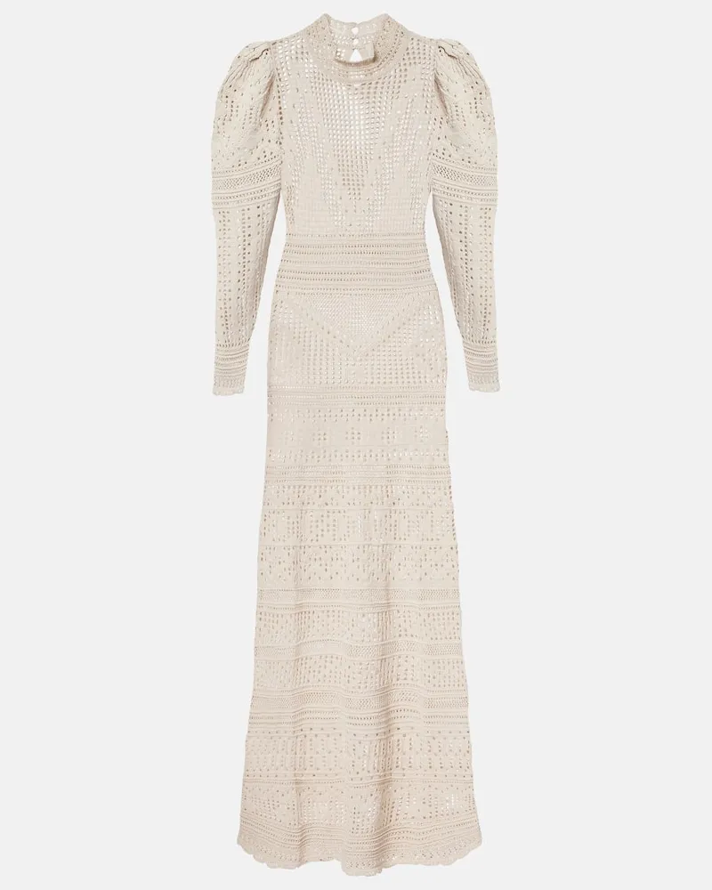 Isabel Marant Maxikleid Dione aus Strick Beige