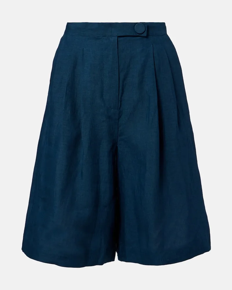 Eres Bermuda-Shorts Plaisant aus Leinen Blau