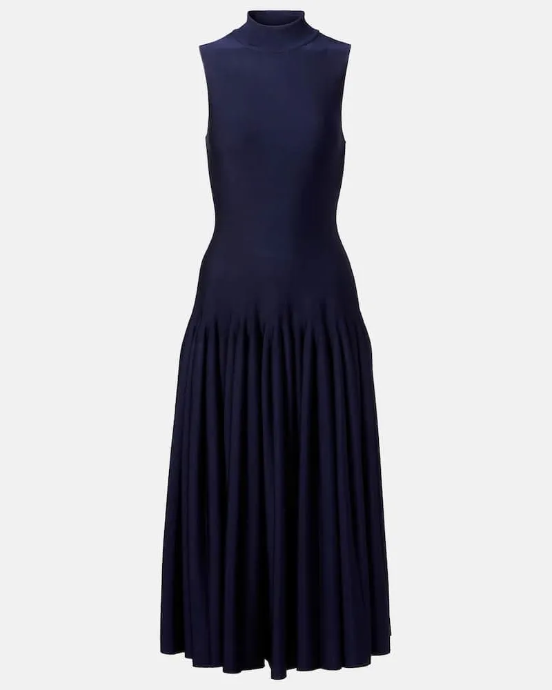 Alaïa Alaïa Midikleid Godet Blau