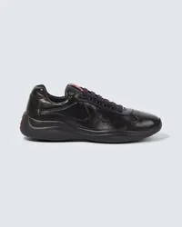 Prada Sneakers America's Cup aus Leder Schwarz