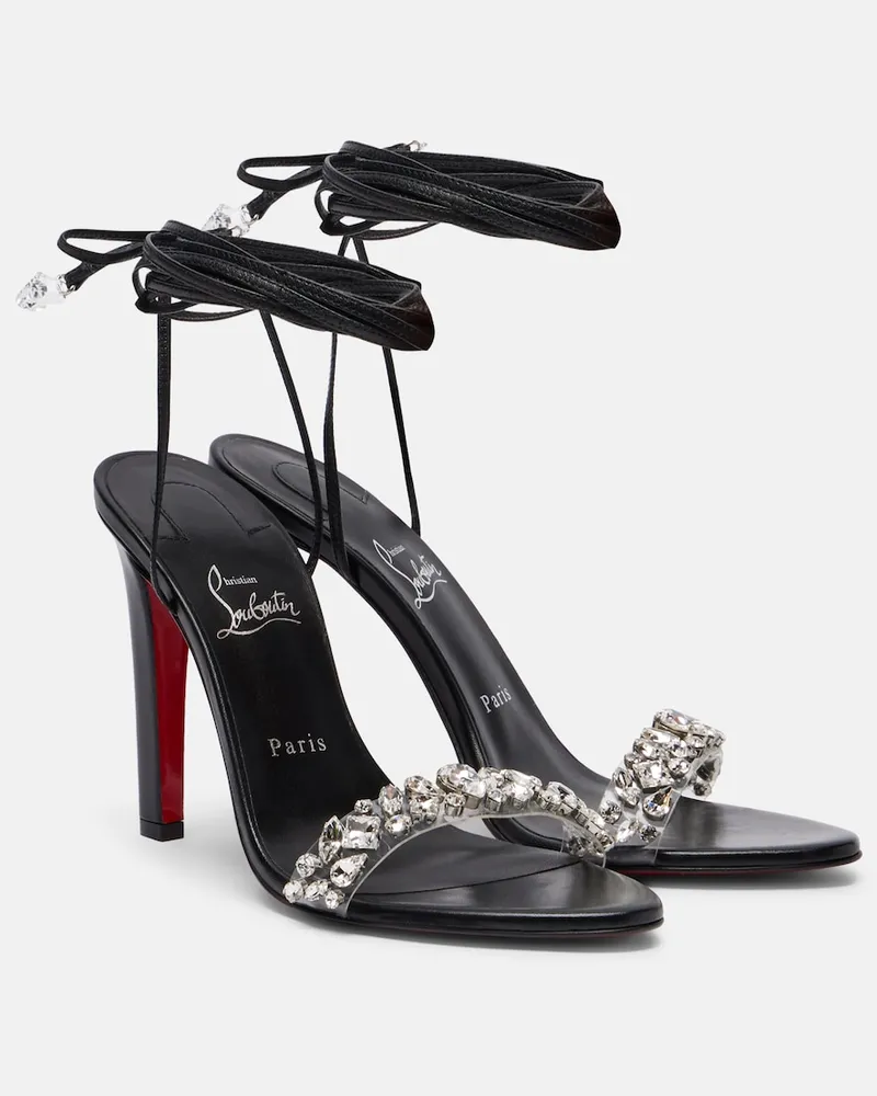 Christian Louboutin Sandalen Fanny Jolly aus Leder Schwarz