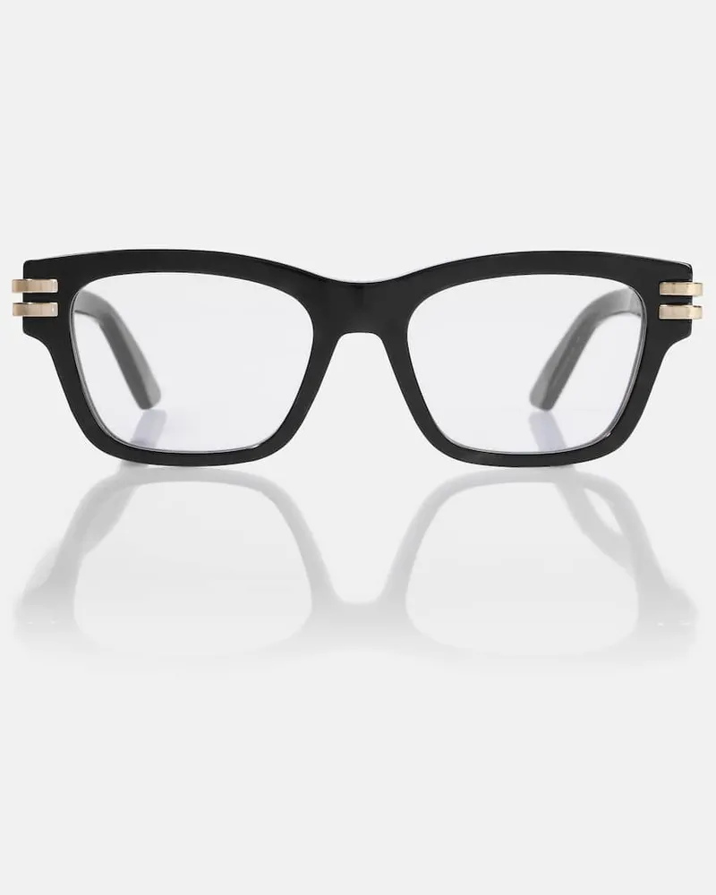 Dior Eckige Brille CDiorO S21 Schwarz