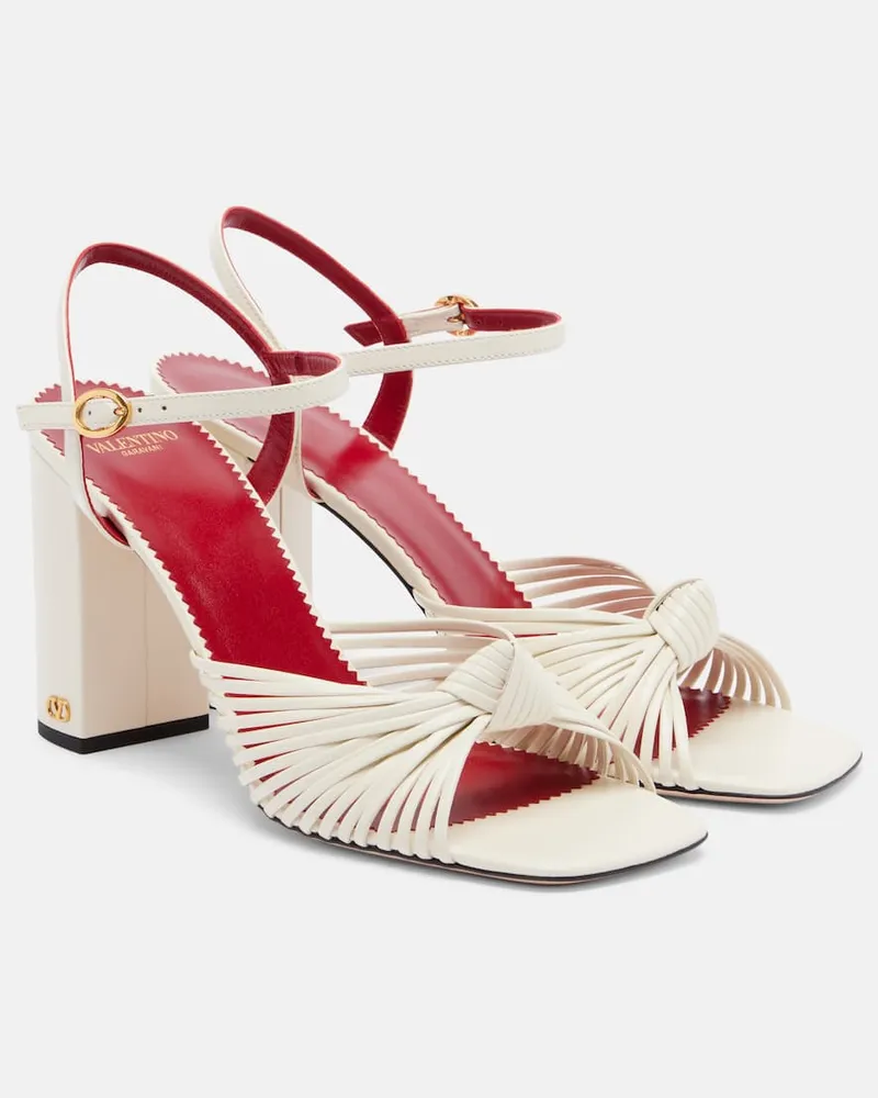 Valentino Garavani Slingback-Sandalen Annet aus Leder Weiß