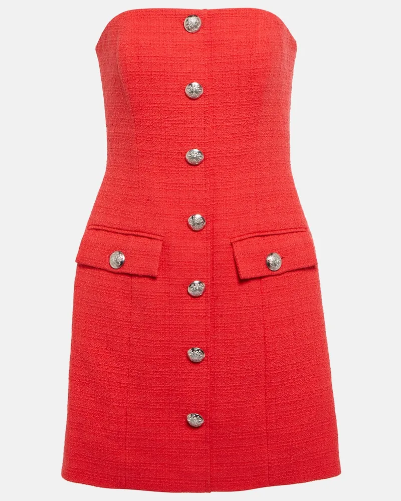 Veronica Beard Minikleid Aster aus Tweed Rot