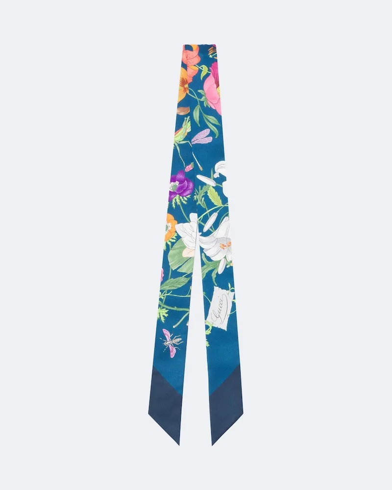 Gucci Tuch Gucci Flora aus Seiden-Twill Multicolor