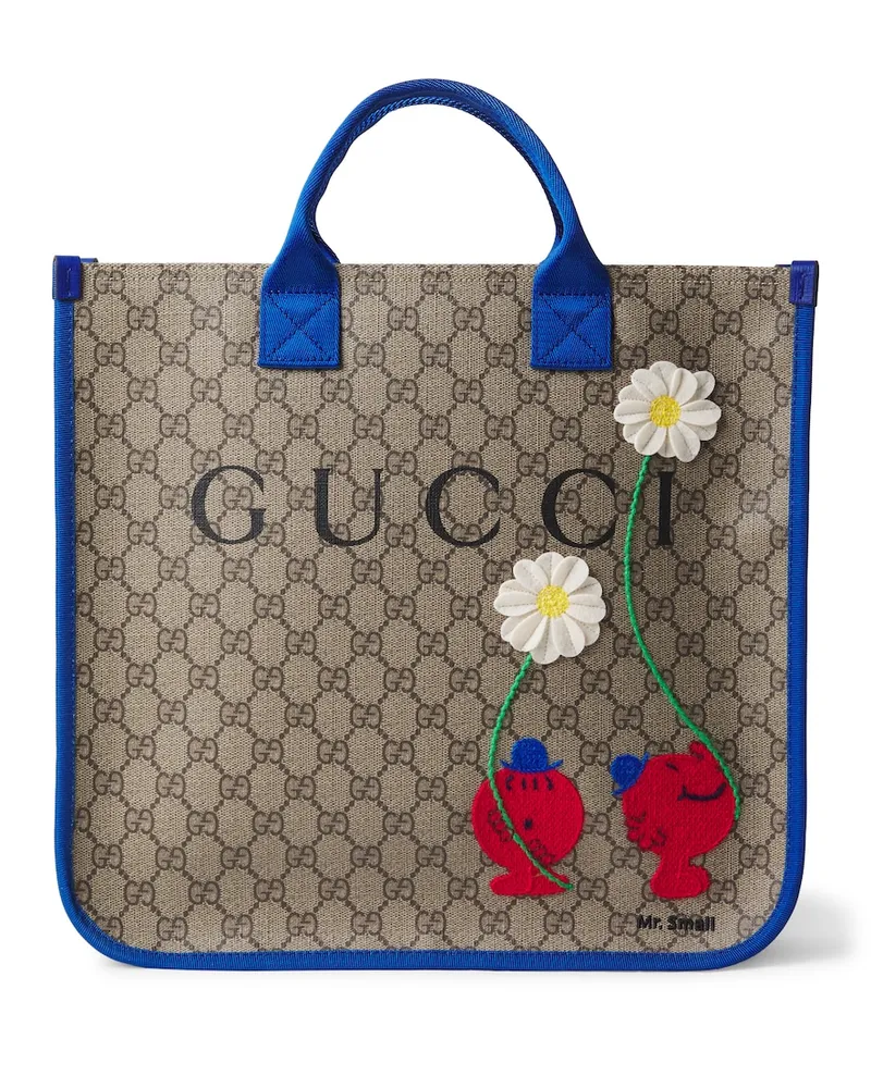 Gucci X Mr. Men Tote Little Miss GG aus Canvas Beige