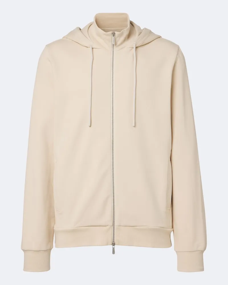 Zimmerli Kapuzenjacke aus Jersey Beige