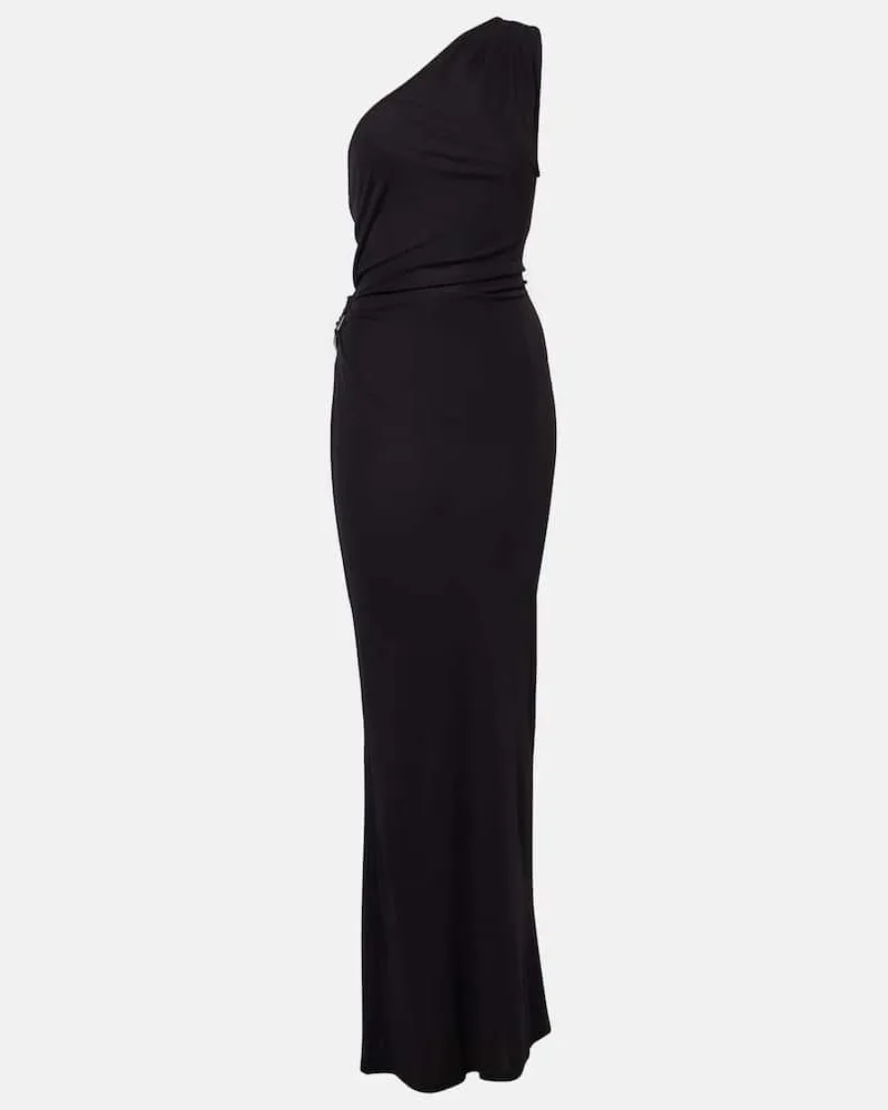 STAUD Maxikleid Zenith aus Jersey Schwarz