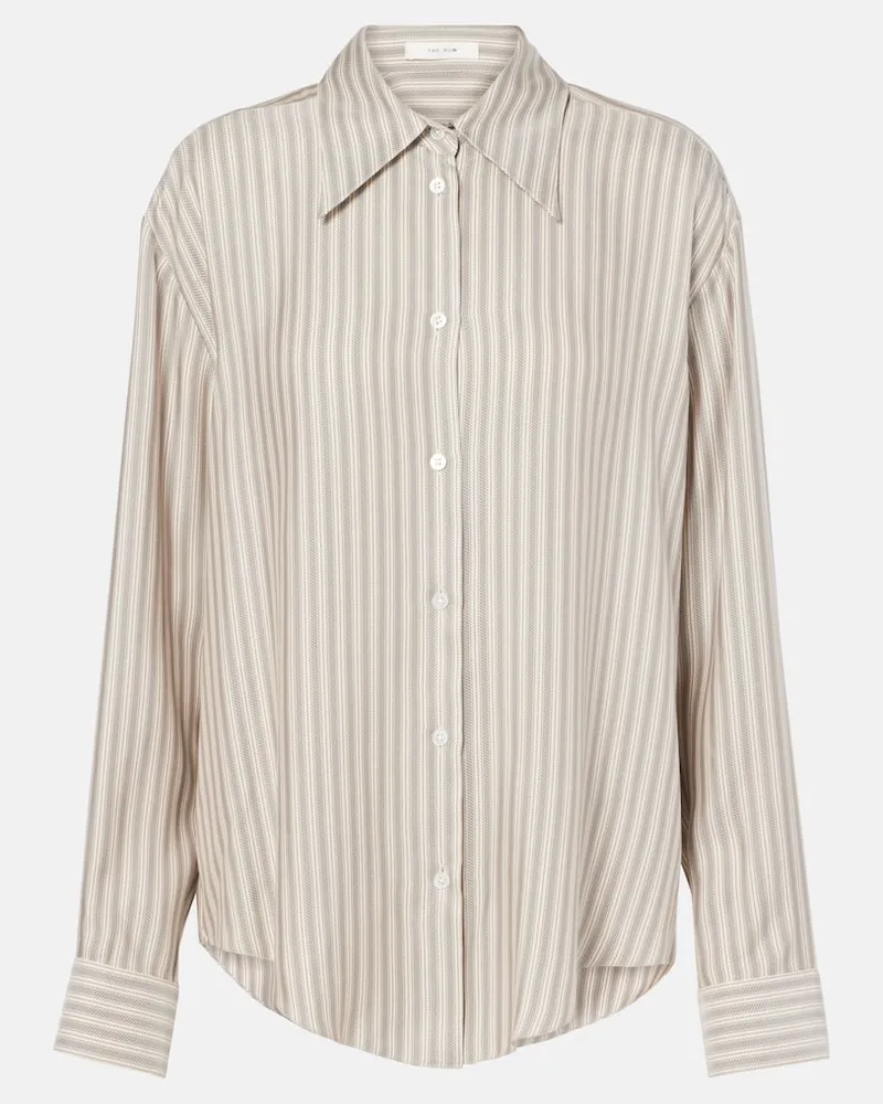 The Row Hemd Parave aus Seide Beige