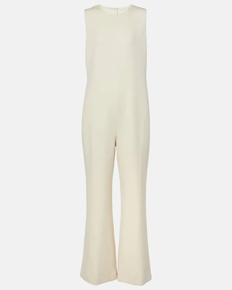 The Row Jumpsuit Levante aus Wolle Weiß