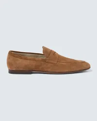 TOD'S Loafers aus Veloursleder Braun