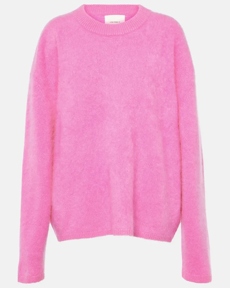 Lisa Yang Oversize-Pullover Natalia aus Kaschmir Rosa