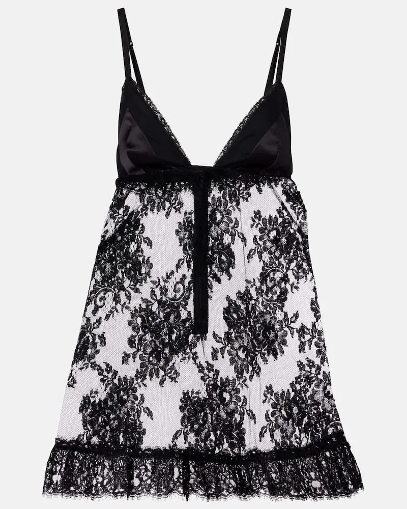 Dolce & Gabbana Top aus Spitze Schwarz