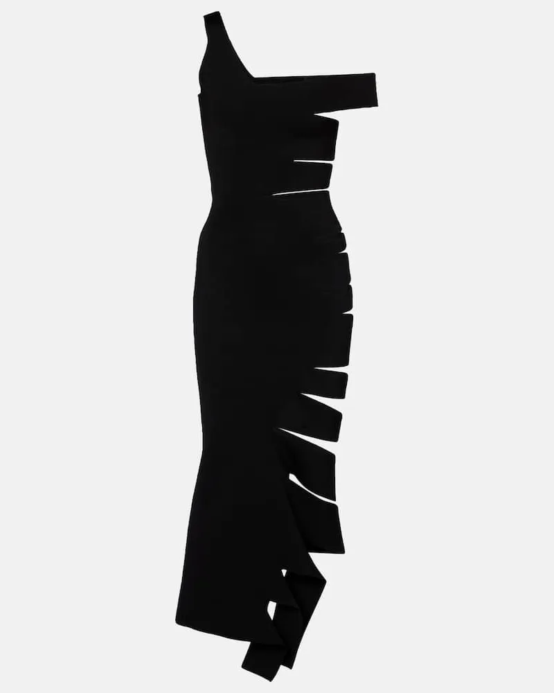 Thierry Mugler Midikleid Schwarz