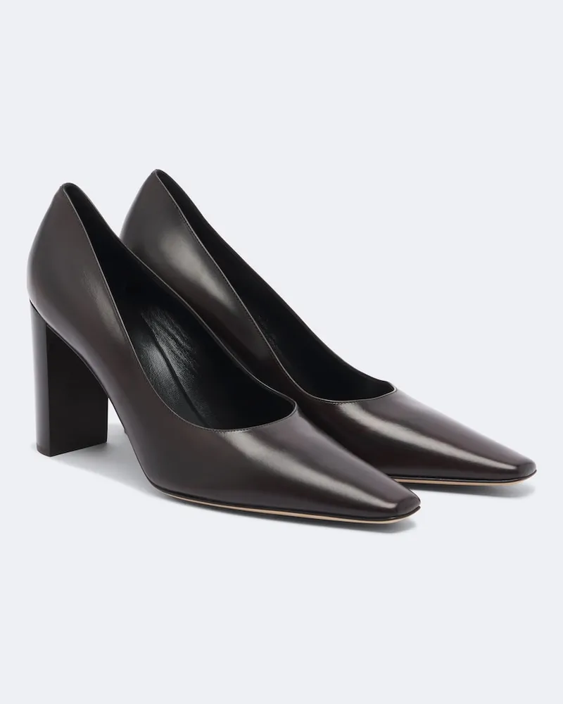 The Row Pumps Pia aus Leder Schwarz