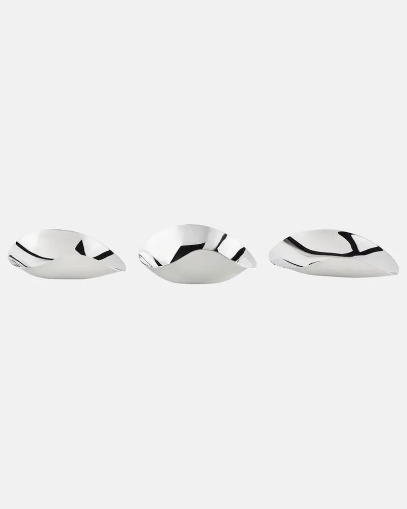 Georg Jensen Set Indulgence aus drei Snackschalen by Helle Damkjær Silber
