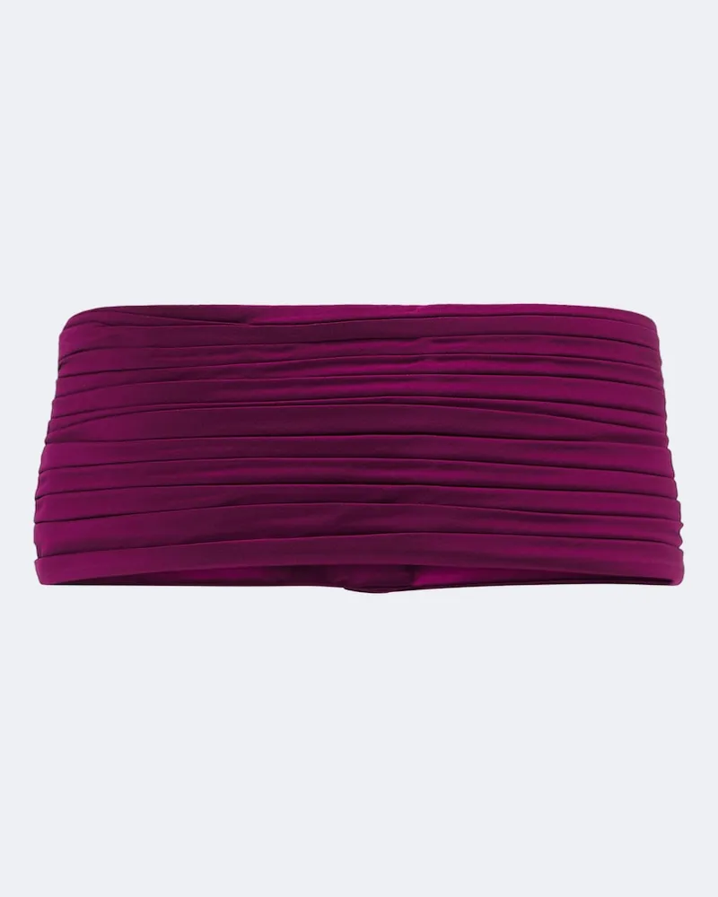 Valentino Garavani Gürtel aus Satin Violett