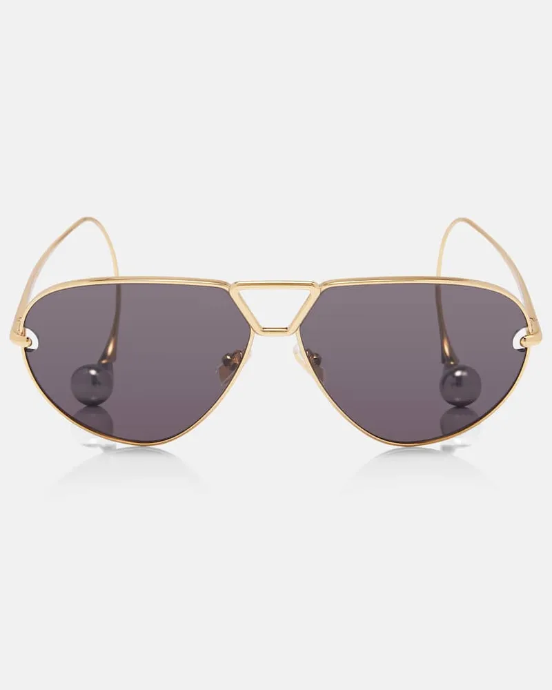 Bottega Veneta Aviator-Sonnenbrille Drop Gold