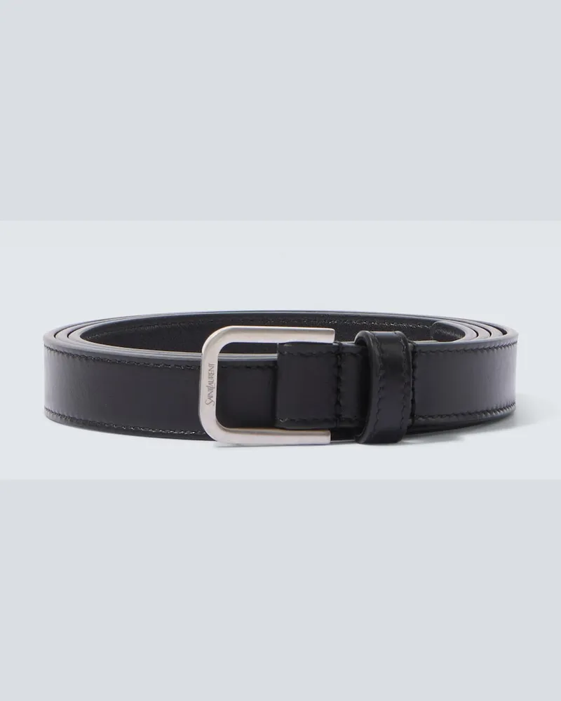 Saint Laurent Gürtel aus Leder Schwarz