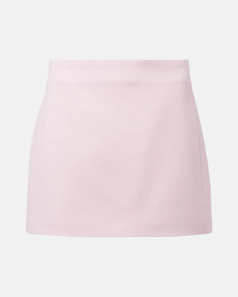 WARDROBE.NYC Minirock aus Schurwolle Pink
