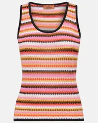 Missoni Top aus Haekelstrick Multicolor