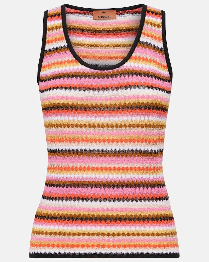 Missoni Top aus Häkelstrick Multicolor