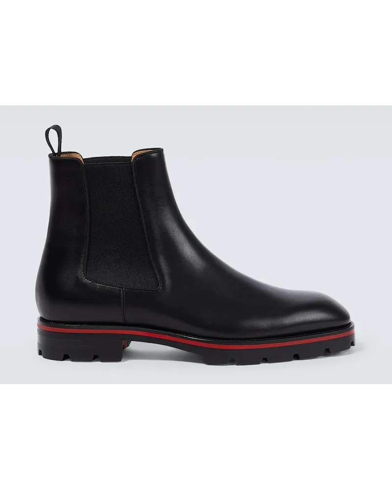 Christian Louboutin Chelsea Boots Alpinono aus Leder Schwarz