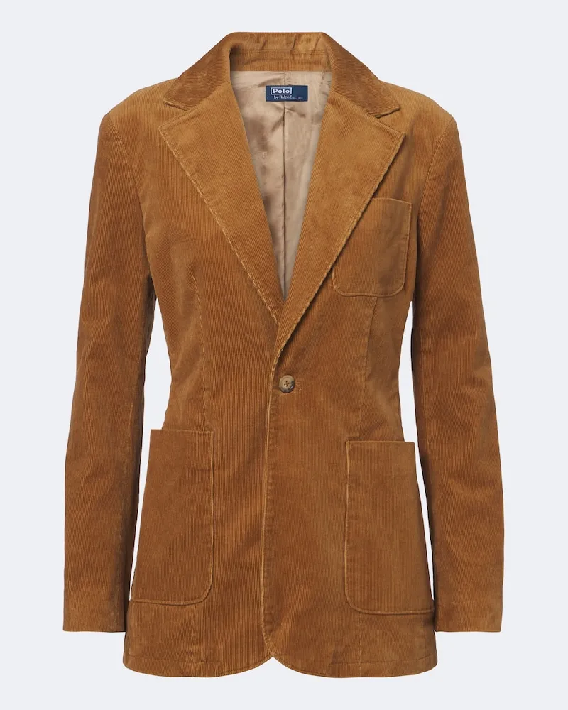 Ralph Lauren Blazer aus Baumwollcord Braun