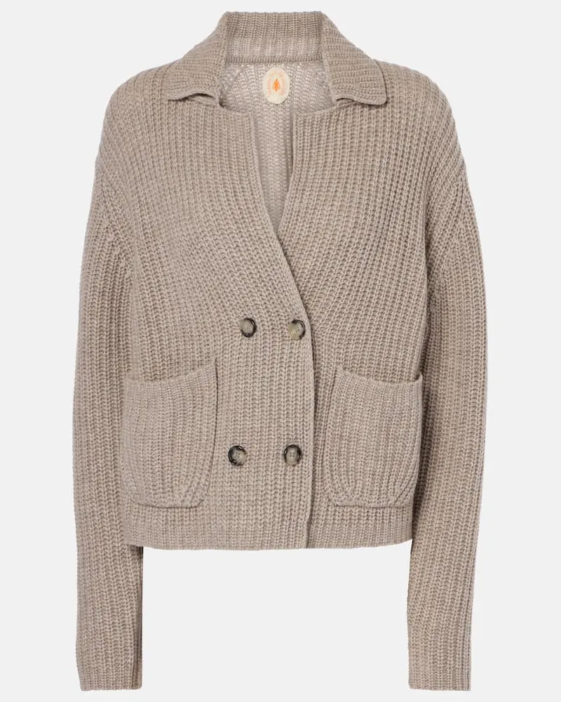 Jardin des Orangers Jacke aus Wolle und Kaschmir Nude