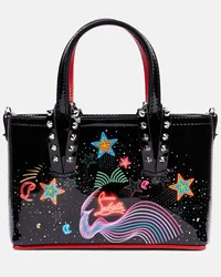 Christian Louboutin Tote Cabata Mini aus Lackleder Multicolor