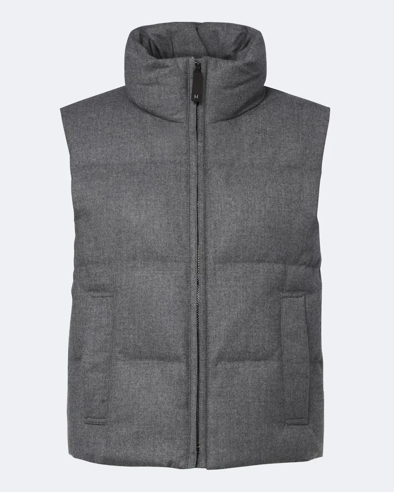 Max Mara The Cube Daunenweste aus einem Kaschmirgemisch Grau
