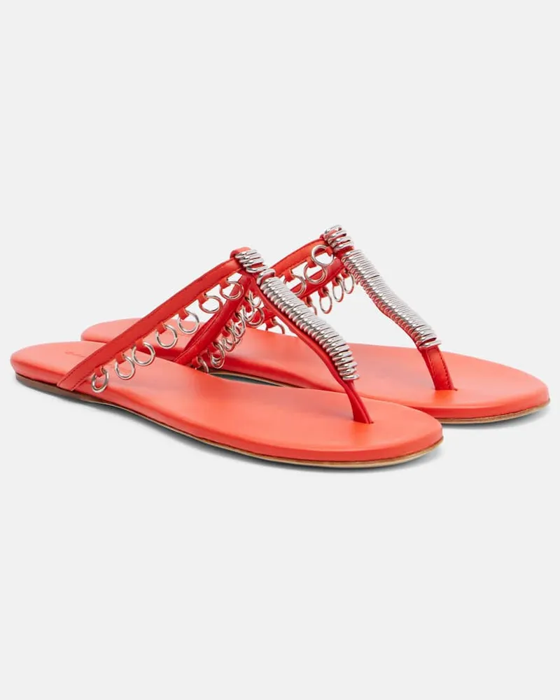 Christopher Esber Sandalen Pierced aus Leder Orange