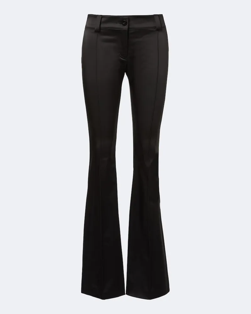 Gucci Hose aus Satin Schwarz