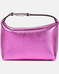 EÉRA Eera Tote Moonbag aus Metallic-Leder Pink