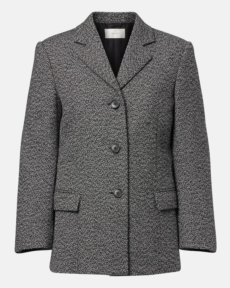 The Row Blazer Eudora aus Kaschmir und Wolle Grau