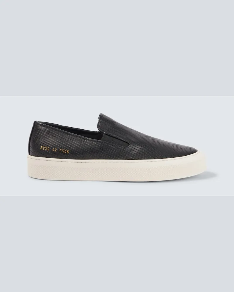 Common Projects Slip-on Sneakers aus Leder Schwarz