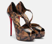 Plateau-Pumps Miss Zigourata 160 aus Leder