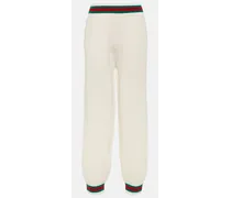 Gucci Jogginghose aus Wolle Weiss