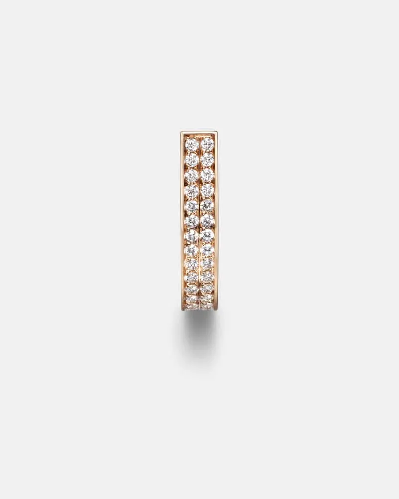 Repossi Einzelner Ohrring Berbere aus 18kt Roségold mit Diamanten Rosa