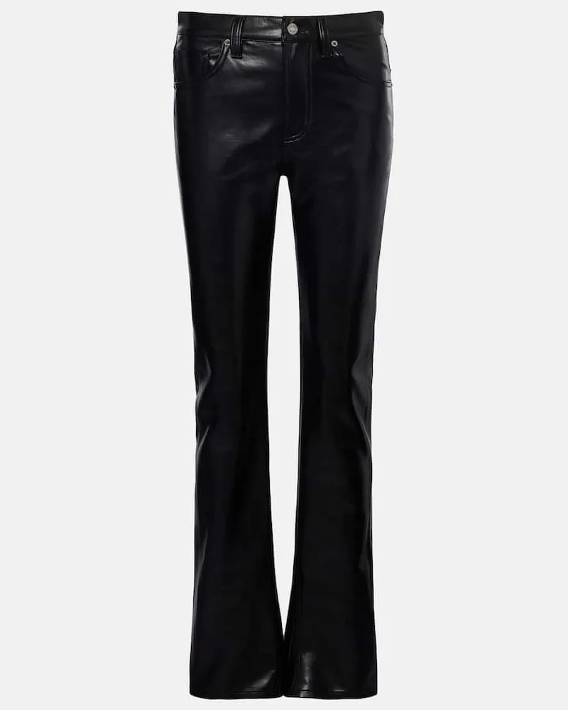 AGOLDE Mid-Rise-Hose Schwarz