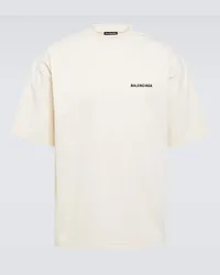 Balenciaga T-Shirt aus Jersey Beige