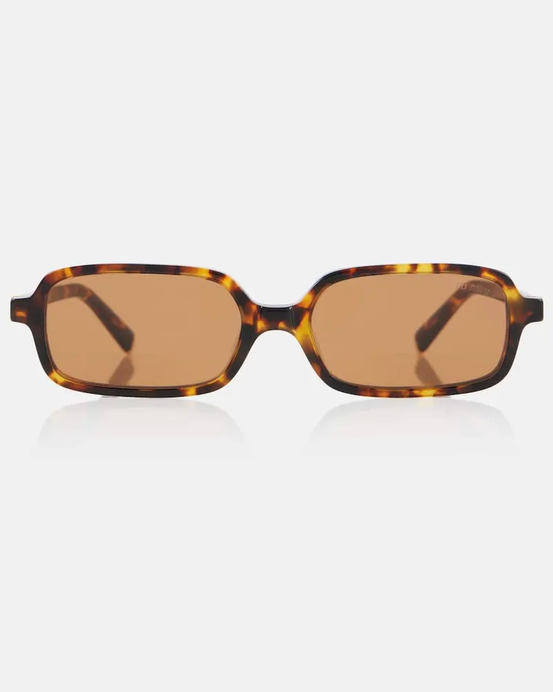Miu Miu Eckige Sonnenbrille Miu Regard Braun