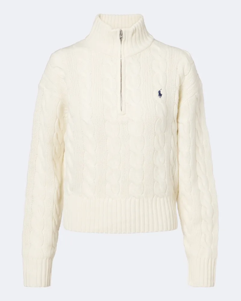 Ralph Lauren Pullover aus Wolle und Kaschmir Weiß