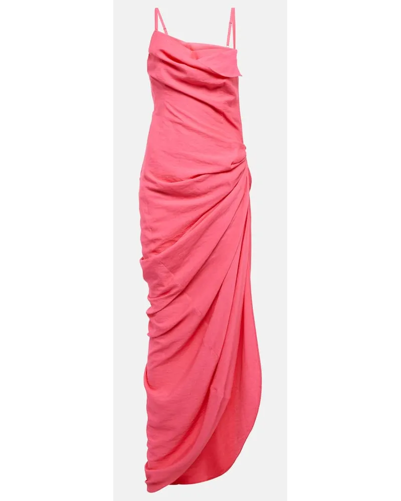 Jacquemus Maxikleid La Robe Saudade aus Voile Pink