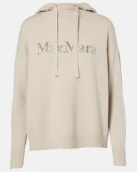 Max Mara Hoodie Gorizia aus Wolle und Kaschmir Beige