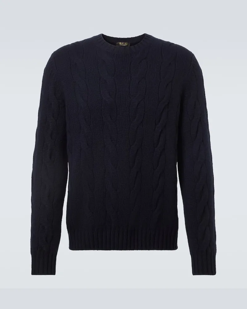 Loro Piana Pullover aus Kaschmir Blau