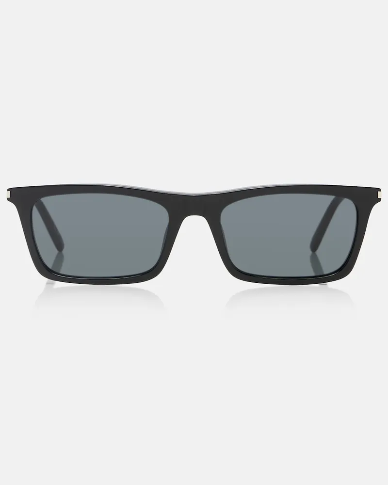 Saint Laurent Eckige Sonnenbrille Corner Angle Schwarz