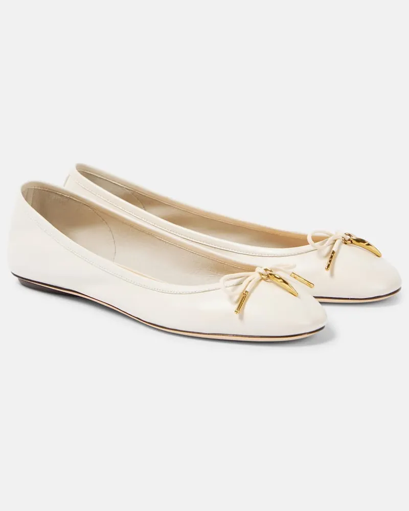 Chloé Chloé Ballerinas Iris aus Leder Weiß
